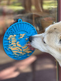 SodaPup - Lighthouse eMat Enrichment Lick Mat With Suction Cups: Sea Foam Blue SodaPup