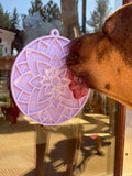 SodaPup - Lotus eMat Enrichment Lick Mat With Suction Cups: Light Pink SodaPup
