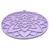 SodaPup - Lotus eMat Enrichment Lick Mat With Suction Cups: Light Purple SodaPup