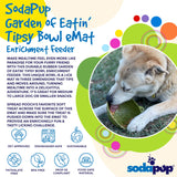 SodaPup - Garden of Eatin' Tipsy Bowl: Purple Garden of Eatin' Tipsy Bowl SodaPup