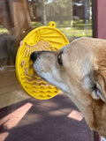 SodaPup - Sun n' Sea eMat Enrichment Lick Mat With Suction Cups: Yellow SodaPup