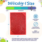 SodaPup - Heart Design "Love" Emat Enrichment Lick Mat - Red - Large SodaPup