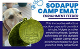 SodaPup - Camp eMat Enrichment Lick Mat With Suction Cups: Green SodaPup