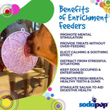 SodaPup - Lotus eMat Enrichment Lick Mat With Suction Cups: Light Pink SodaPup