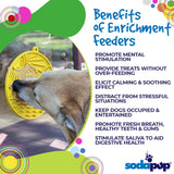 SodaPup - Sun n' Sea eMat Enrichment Lick Mat With Suction Cups: Yellow SodaPup