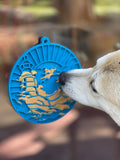 SodaPup - Lighthouse eMat Enrichment Lick Mat With Suction Cups: Sea Foam Blue SodaPup