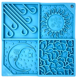 SodaPup - Sky Design eMat Enrichment Lick Mat: Yellow SodaPup