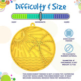SodaPup - Sun n' Sea eMat Enrichment Lick Mat With Suction Cups: Yellow SodaPup