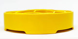 SodaPup - Honeycomb Design eBowl Enrichment Slow Feeder Bowl for Dogs: Yellow SodaPup