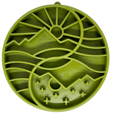 SodaPup - Yin Yang Design Shallow eTray Enrichment Slow Feeder Tray for Dogs: Green SodaPup