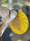 SodaPup - Sun n' Sea eMat Enrichment Lick Mat With Suction Cups: Yellow SodaPup