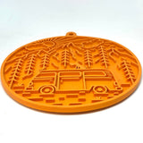 SodaPup - Camp eMat Enrichment Lick Mat With Suction Cups: Green SodaPup
