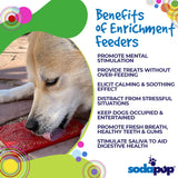 SodaPup - Heart Design "Love" Emat Enrichment Lick Mat - Red - Large SodaPup