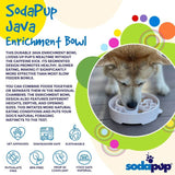 SodaPup - Java Design eBowl Enrichment Slow Feeder Bowl for Dogs: Coffee Bean SodaPup