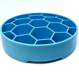 SodaPup - Honeycomb Design eBowl Enrichment Slow Feeder Bowl for Dogs: Yellow SodaPup