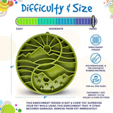 SodaPup - Yin Yang Design Shallow eTray Enrichment Slow Feeder Tray for Dogs: Green SodaPup
