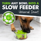 Mighty Paw - Slow Feeder Insert For Dog Bowl: Green