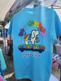 Pride Parade Blue Short-Sleeved Puppie Love Shirt
