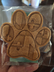 MD Paw Print Individual Peanut Butter Crunchie