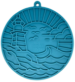 SodaPup Dog Toys - Lighthouse eMat - Enrichment Lick Mat For Dogs and Cats - With Suction Cups | USA Made: Dark blue SodaPup Dog Toys