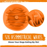 Slow Feed Dog Bowl Insert: Medium / Orange