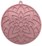 SodaPup Dog Toys - Lotus eMat Enrichment Lick Mat With Suction Cups: Light yellow SodaPup Dog Toys