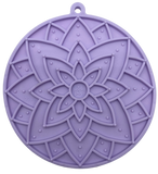 SodaPup Dog Toys - Lotus eMat Enrichment Lick Mat With Suction Cups: Light yellow SodaPup Dog Toys