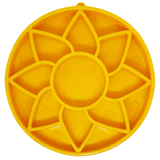 SodaPup Dog Toys - Sunflower Softie eTray Slow Feeder Dog Bowl | Soft Shallow Lick Mat | Yellow & Purple | USA Made: Pastel purple SodaPup Dog Toys