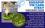 SodaPup - Yin Yang Design Shallow eTray Enrichment Slow Feeder Tray for Dogs: Green