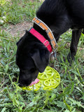SodaPup Dog Toys - Citrus Design eMat Enrichment Lick Mat With Suction Cups: Lime Green Citrus emat SodaPup Dog Toys