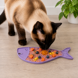 SodaPup Dog Toys - Goldfish emat - Small Enrichment Lick Mat for Cats | SodaPup: Goldfish emat - pastel purple SodaPup Dog Toys
