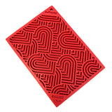 SodaPup - Heart Design "Love" Emat Enrichment Lick Mat - Red - Large