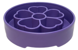 SodaPup - Flower Design eBowl Enrichment Slow Feeder Bowl for Dogs: Flower Bowl - Purple