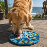SodaPup Dog Toys - Lighthouse eMat - Enrichment Lick Mat For Dogs and Cats - With Suction Cups | USA Made: Dark blue SodaPup Dog Toys