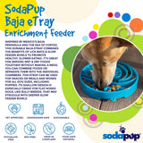 SodaPup - Baja Design eTray Shallow Slow Feeder Bowl for Dogs