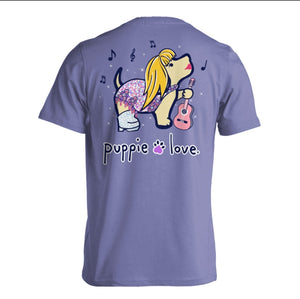 Pop Star Purple Short-Sleeved Puppie Love Shirt