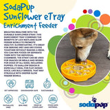 SodaPup Dog Toys - Sunflower Design eTray Enrichment Slow Feeder Tray for Dogs - Yellow: Yellow SodaPup Dog Toys
