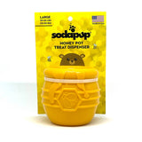 SodaPup - Large PUP-X Honey Pot Treat Dispenser: Yellow / XL SodaPup