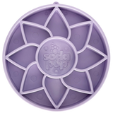 SodaPup Dog Toys - Sunflower Softie eTray Slow Feeder Dog Bowl | Soft Shallow Lick Mat | Yellow & Purple | USA Made: Pastel purple SodaPup Dog Toys