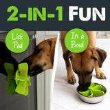 Mighty Paw - Slow Feeder Insert For Dog Bowl: Green
