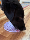 SodaPup Dog Toys - Tulip Design eMat Enrichment Lick Mat With Suction Cups: Pastel Purple Lotus emat SodaPup Dog Toys