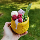 SodaPup - Large PUP-X Honey Pot Treat Dispenser: Yellow / XL SodaPup