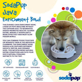 SodaPup - Java Design eBowl Enrichment Slow Feeder Bowl for Dogs: Coffee Bean