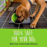 Slow Feed Dog Bowl Insert: Medium / Green