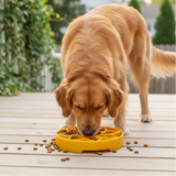 SodaPup Dog Toys - Sunflower Softie eTray Slow Feeder Dog Bowl | Soft Shallow Lick Mat | Yellow & Purple | USA Made: Pastel purple SodaPup Dog Toys