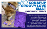Groovy Love Design eMat Enrichment Lick Mat - small: Groovy Love emat - purple