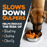 Mighty Paw - Slow Feeder Insert For Dog Bowl: Orange