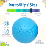 SodaPup Dog Toys - Wag Ball Durable Synthetic Rubber Chew & Retrieving Toy