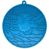 SodaPup Dog Toys - Lighthouse eMat - Enrichment Lick Mat For Dogs and Cats - With Suction Cups | USA Made: Dark blue SodaPup Dog Toys