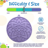 SodaPup Dog Toys - Lotus eMat Enrichment Lick Mat With Suction Cups: Light yellow SodaPup Dog Toys